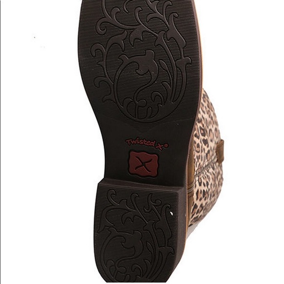 Twisted X Women Leopard Square Toe Cowgirl Boot - Picture 3 of 3